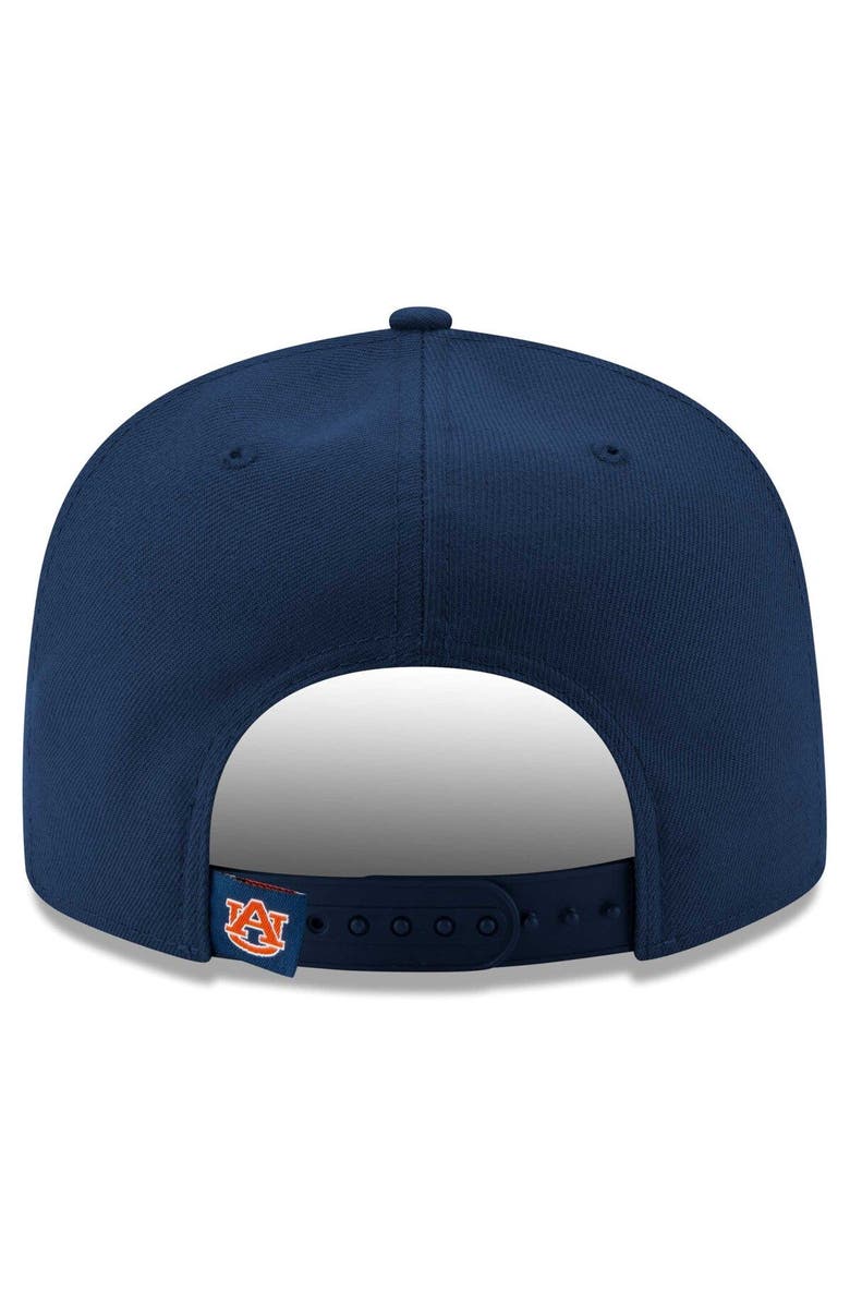 New Era Men's New Era Navy Auburn Tigers Outright 9FIFTY Snapback Hat, Alternate, color, Navy