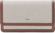 MANGO Textured Flap Wallet on a Chain