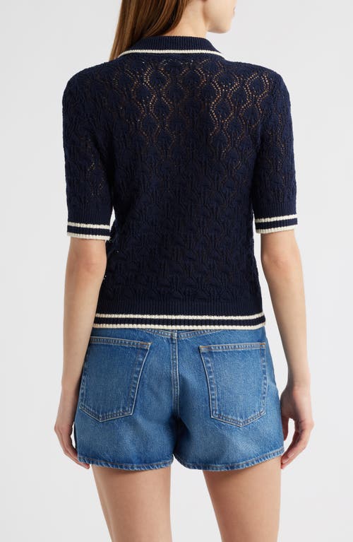 FRAME FRAME THE ROOKIE SHORT SLEEVE SWEATER POLO 