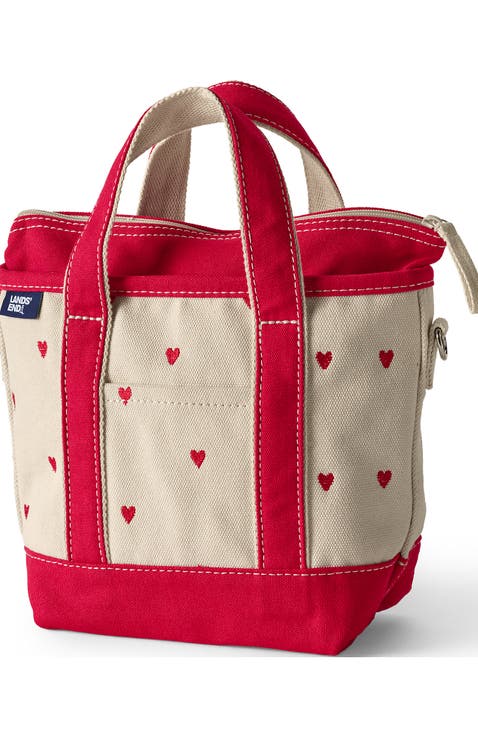 Zip Top Canvas Tote Bag