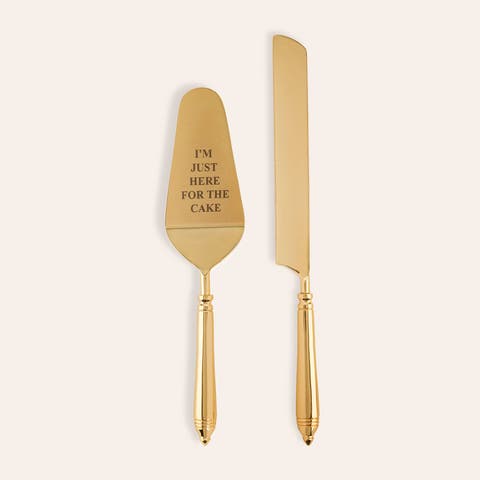 Tanda Steel Cake Service Set of 2 Entertaining Essential