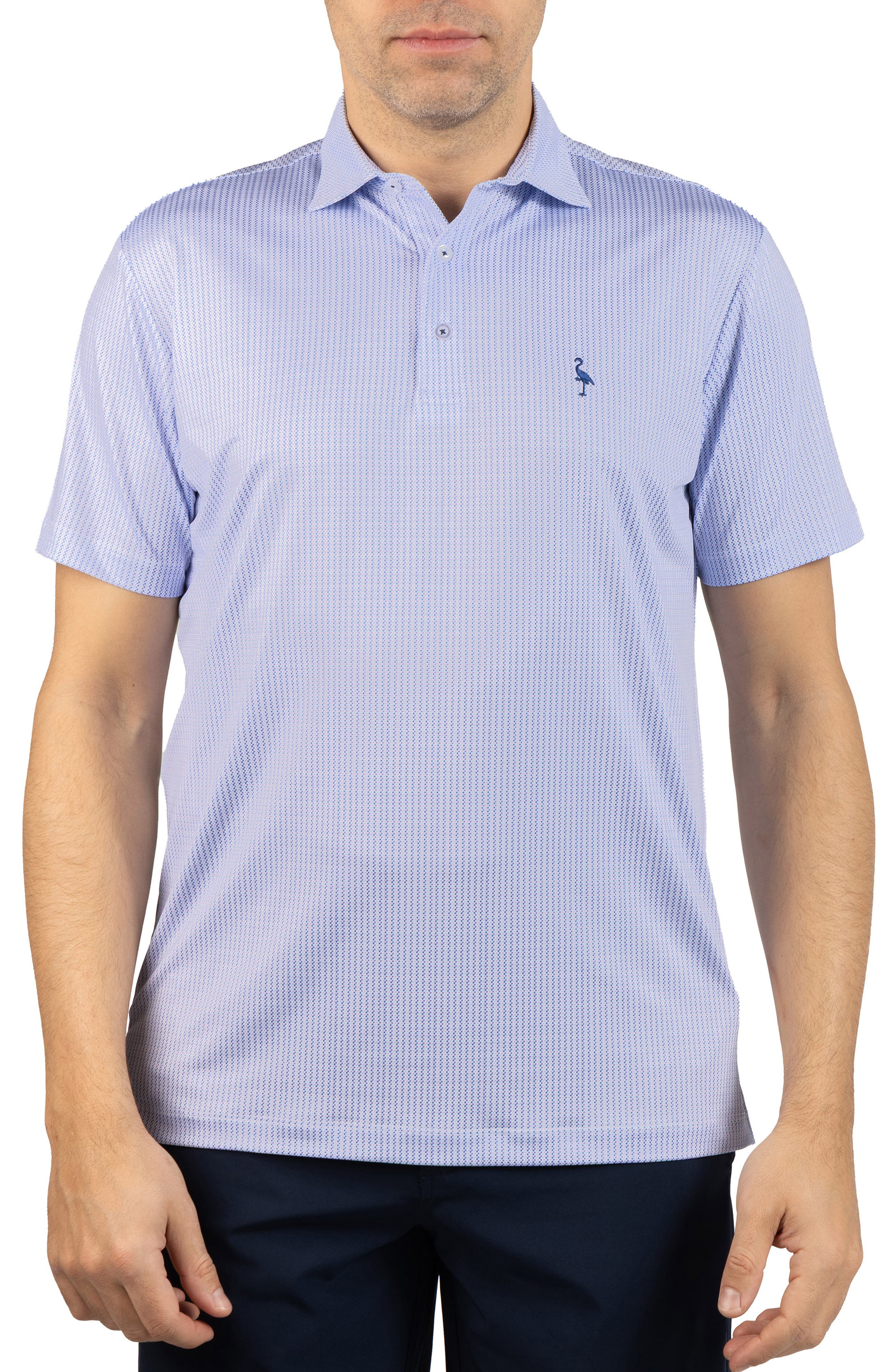 TailorByrd Dots Print Performance Polo