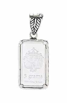 5-Gram Sterling Silver Ingot Enhancer Pendant