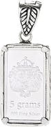 SAMUEL B. 5-Gram Sterling Silver Ingot Enhancer Pendant