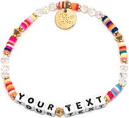 Little Words Project Rainbow Custom Beaded Stretch Bracelet