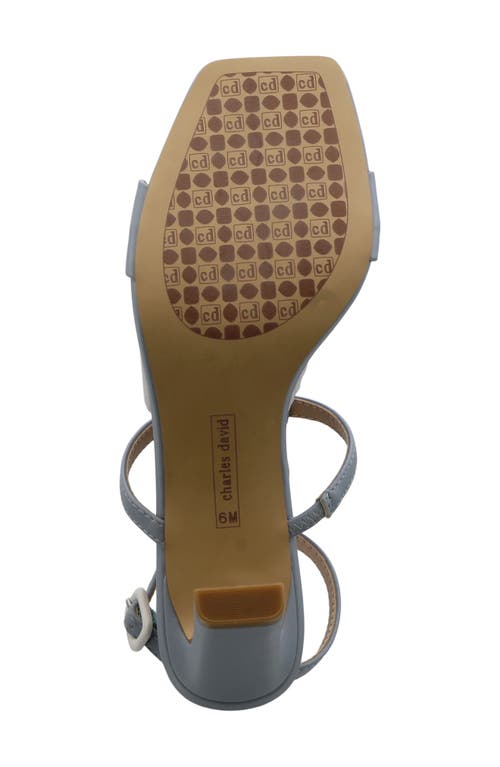 Charles David Davos Ankle Strap Sandal In Powder Blue