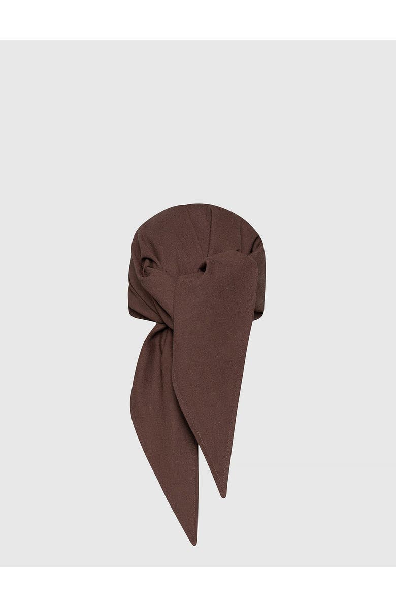 Manière De Voir Arianne Linen Bandana Cap, Alternate, color, Brown