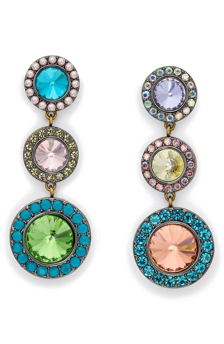 Kurt Geiger London Octavia Linear Drop Earrngs, Main, color, Two Tone