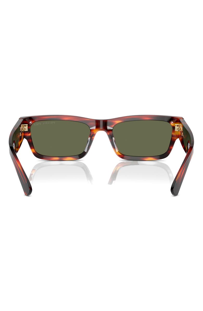 Prada 56mm Rectangular Sunglasses, Alternate, color,