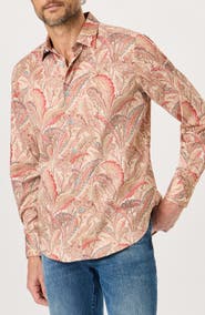 Robert Graham Tsukuyomi Printed Stretch Cotton Shirt