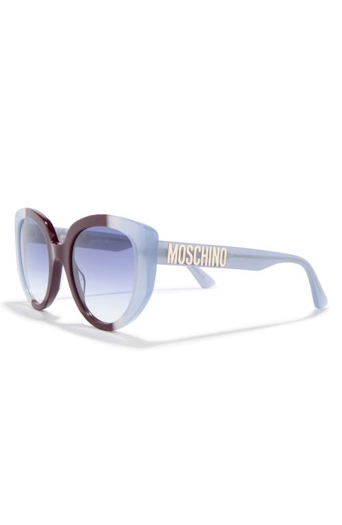 Moschino 53mm Gradient Square Sunglasses In Blue