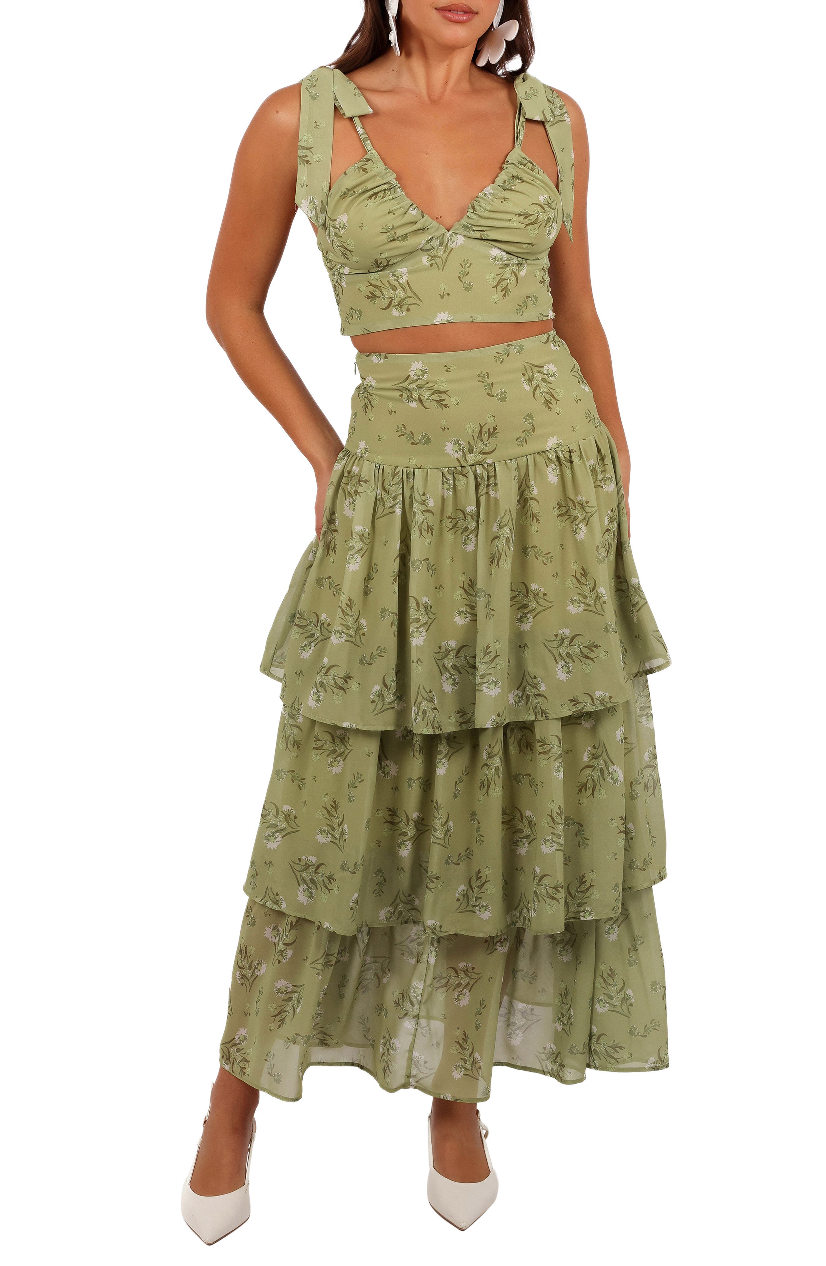 Petal & Pup Dorothy Crop Camisole Top & High Waist Skirt Set