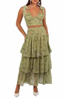 Petal & Pup Dorothy Crop Camisole Top & High Waist Skirt Set