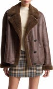 Avec Les Filles Faux Shearling Jacket