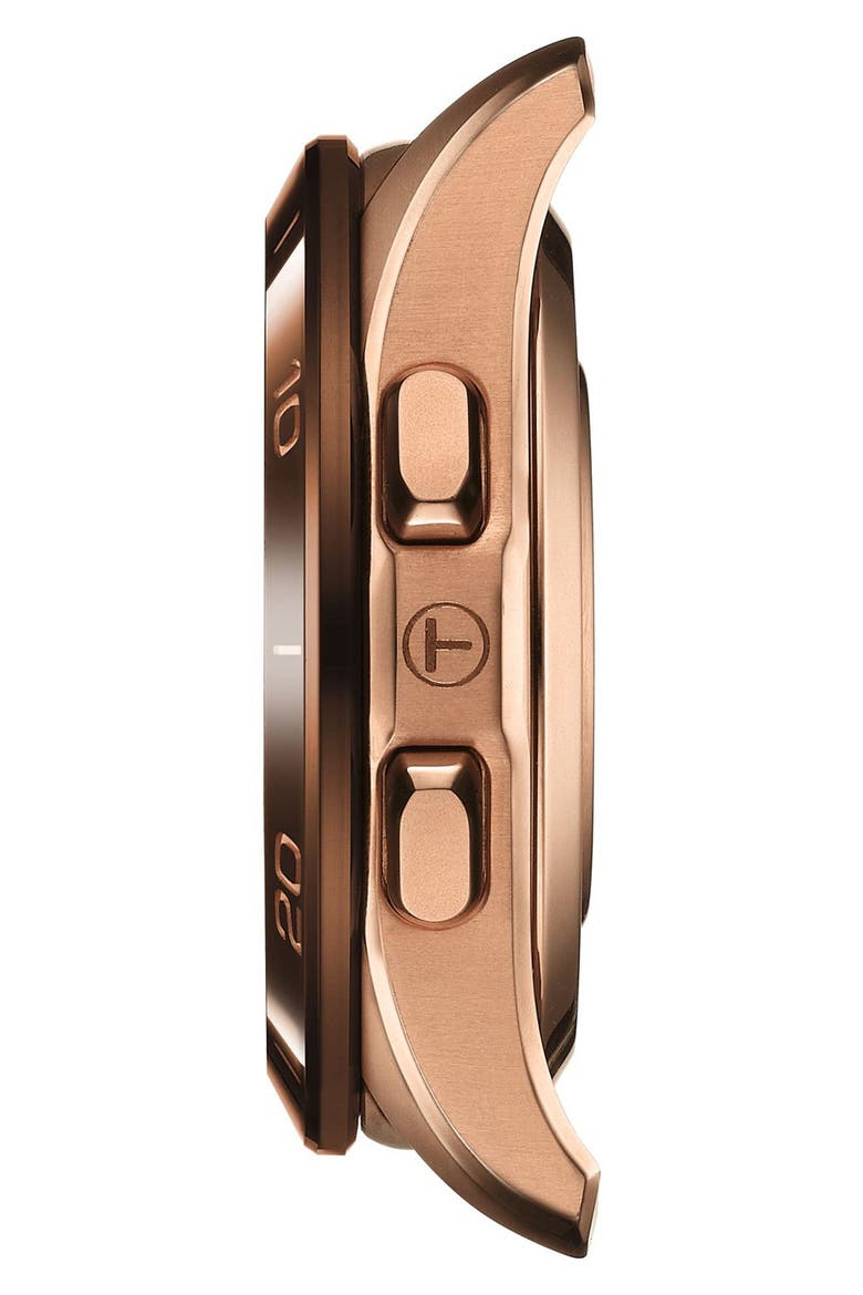T-Touch Connect Sport Solar Smart Silicone Strap Watch, 42mm, Alternate, color, BEIGE