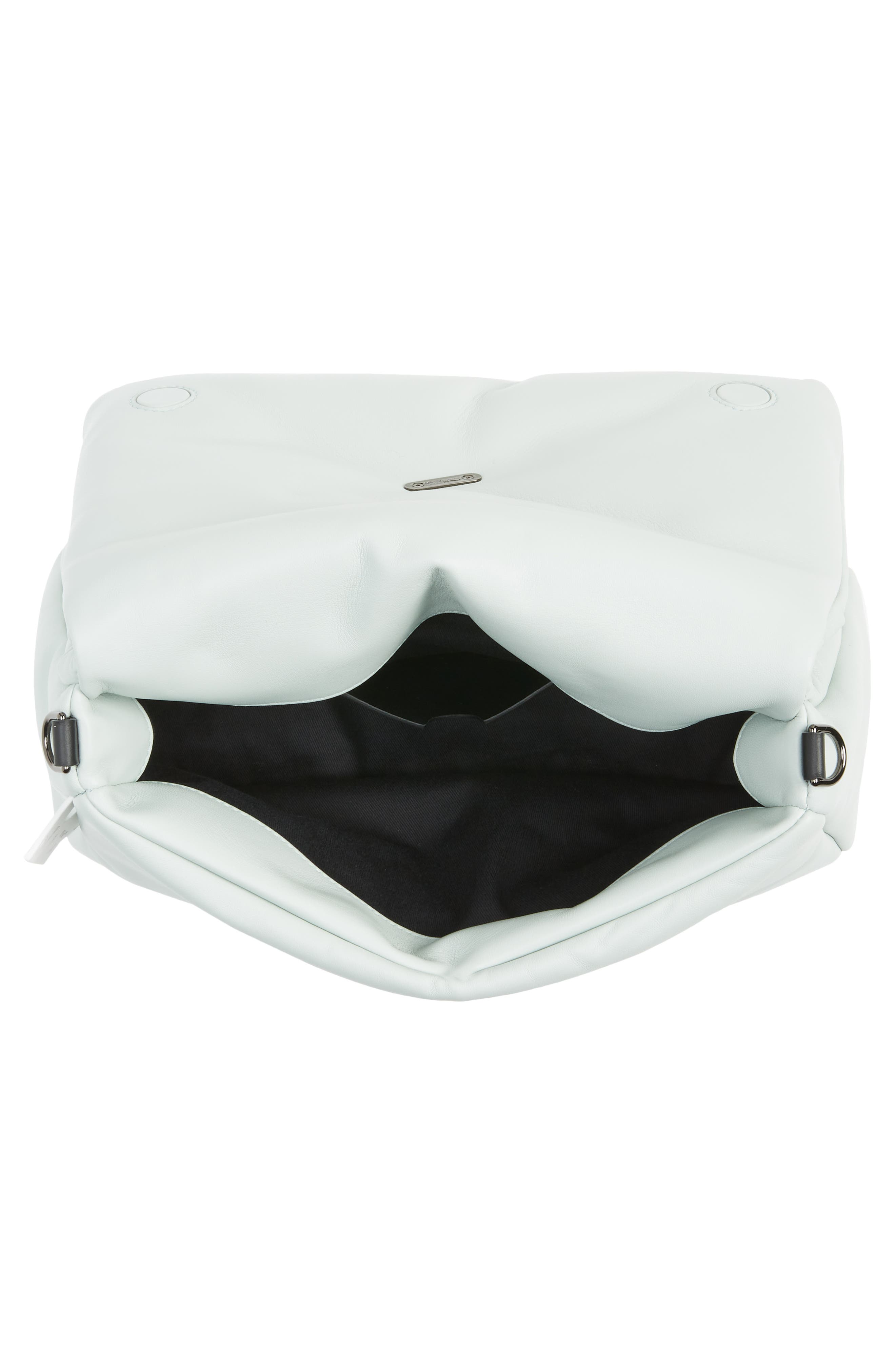 Off-White Nailed Slouchy 30 Leather Clutch, Alternate, color, 