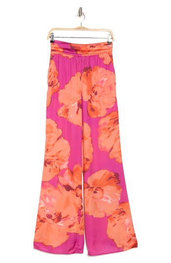 RAMY BROOK RAMY BROOK ROBIN FLORAL HIGH WAIST WIDE LEG PANTS