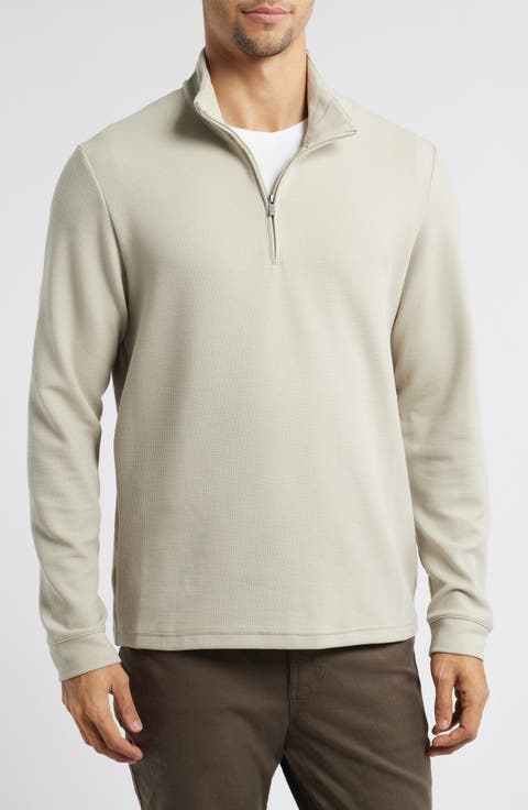 Waffle Quarter Zip Pullover