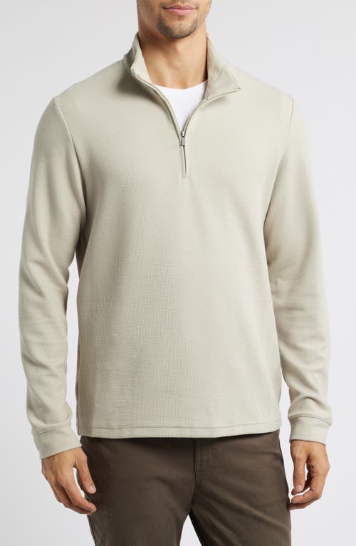 Free Fly Waffle Quarter Zip Pullover In Neutral