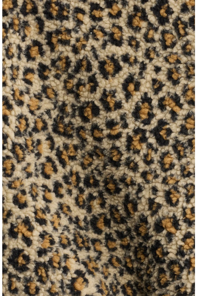 The Vail Leopard Print Fleece Jacket, Alternate, color, TAN LEOPARD