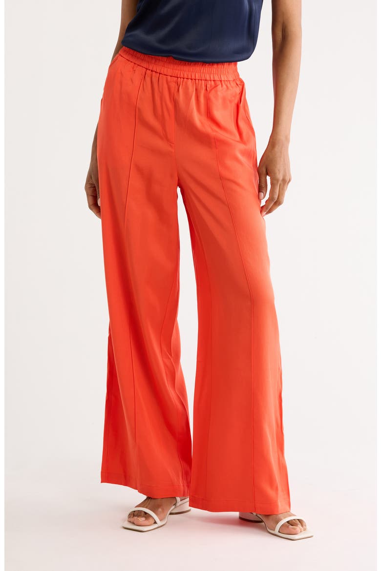 Palmina Woven Wide Leg Pants, Main, color, ROUGE