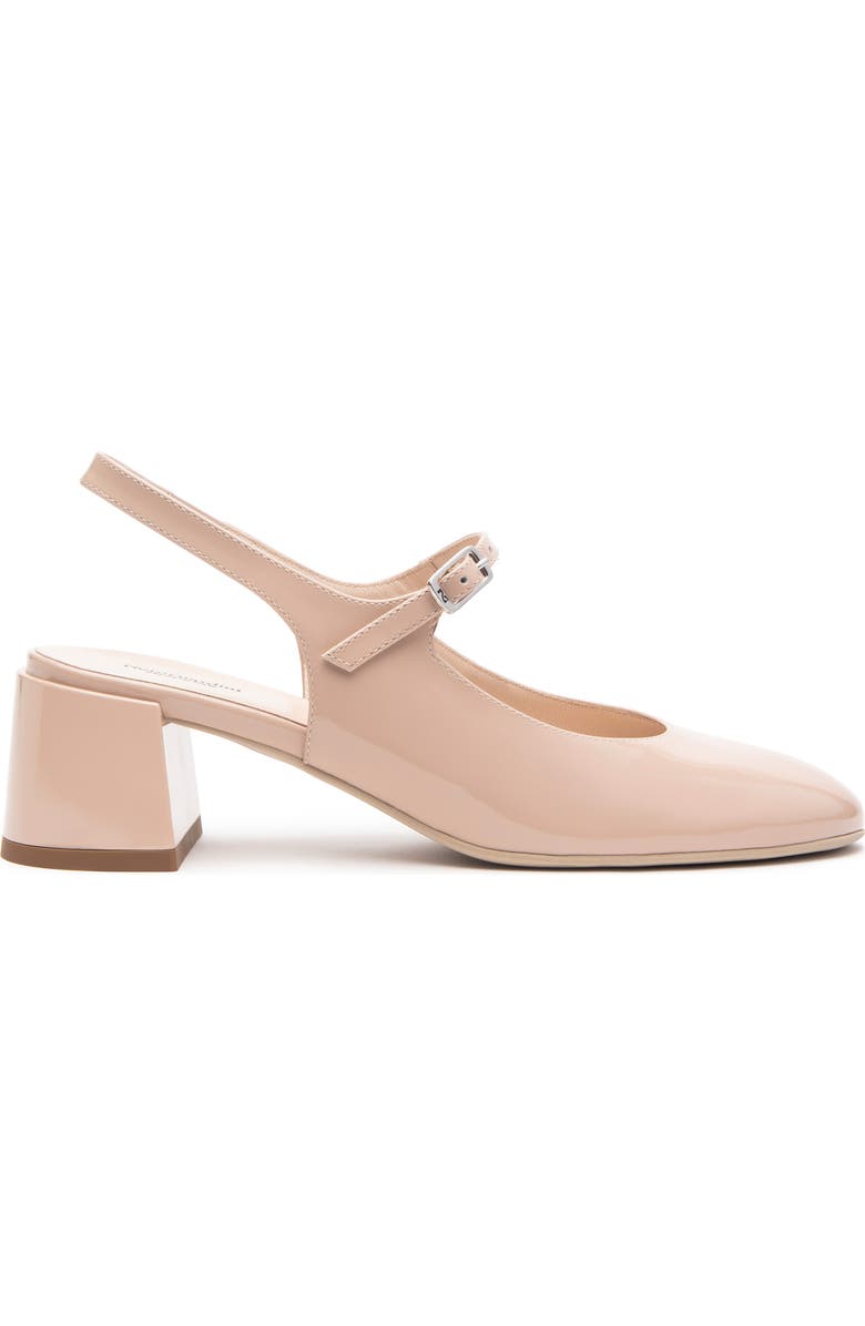 NeroGiardini Slingback Block Heel Pump, Alternate, color, Natural
