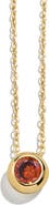 BaubleBar 18k Gold Plated Birthstone Pendant Necklace
