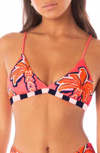 Maaji Racing Palms Reversible Triangle Bikini Top