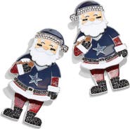 BaubleBar Women's BaubleBar Dallas Cowboys Santa Claus Earrings