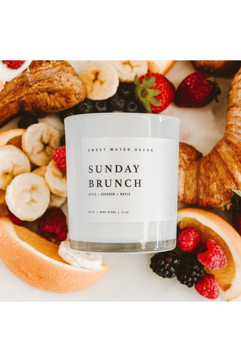 11oz White Jar Candle - Sweet Scents, Alternate, color, Sunday Brunch