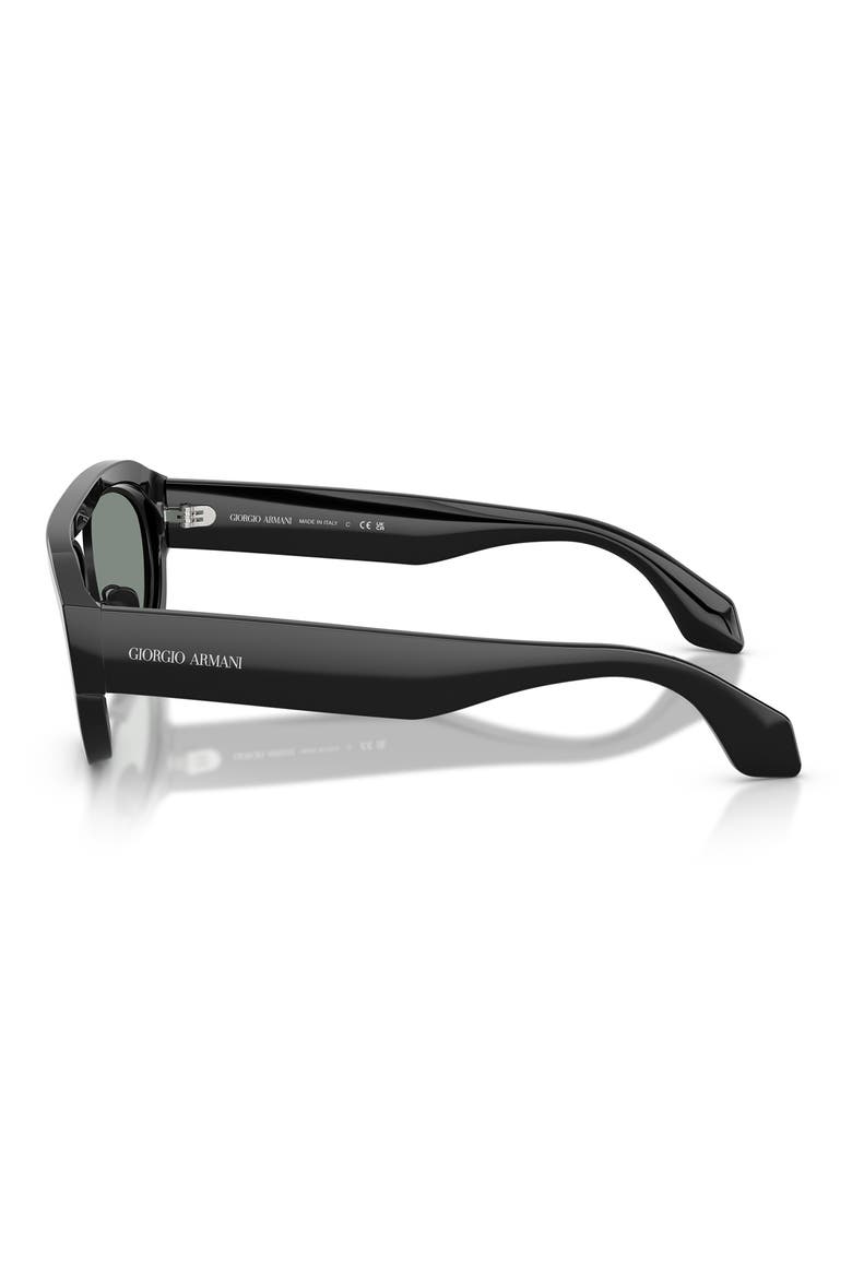 57mm Oval Sunglasses, Alternate, color, BLACK/ GREY