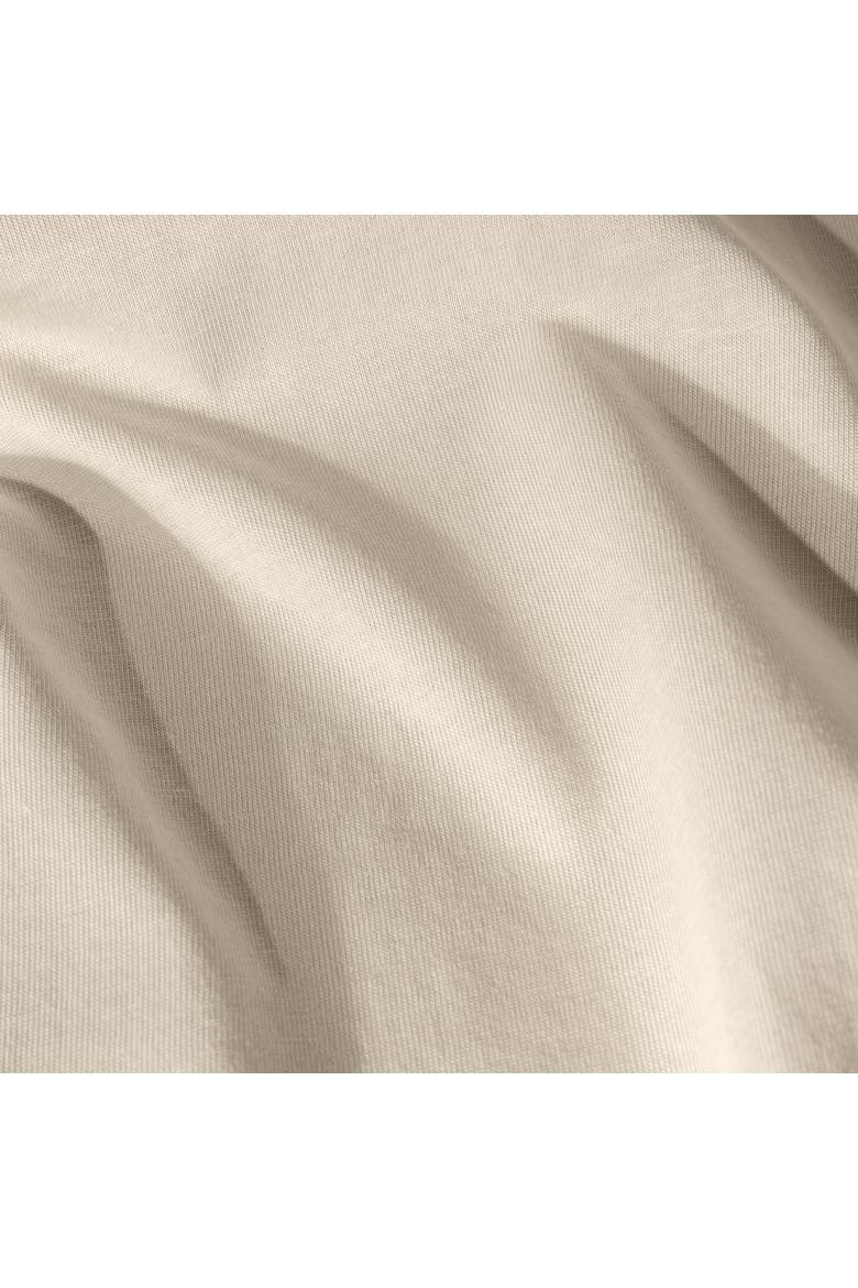 Organic Cotton Jersey Sheet Set - Split King, Alternate, color, Sand