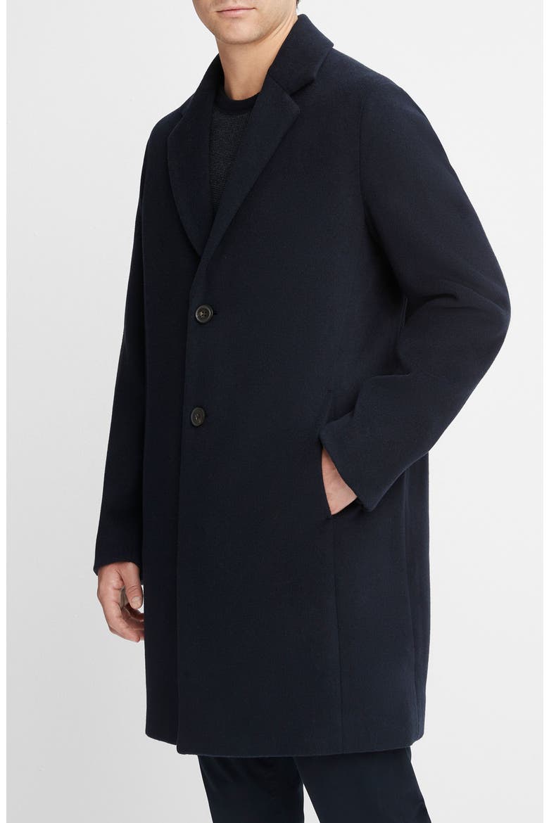 Classic Wool Blend Coat, Alternate, color, COASTAL