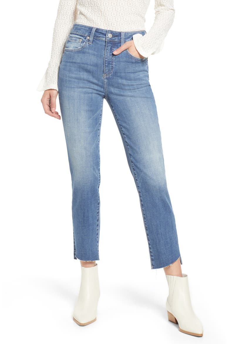 Monroe High Waist Slim Cigarette Jeans, Main, color, SUMMIT