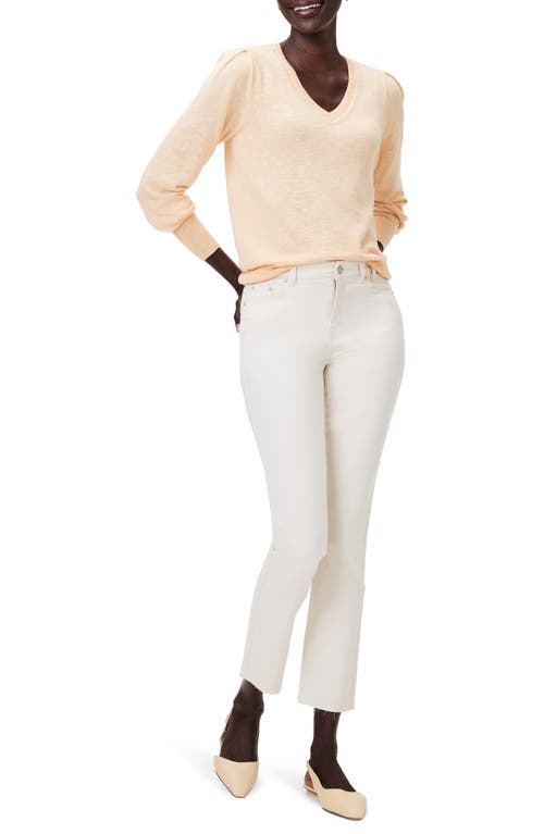 Nic + Zoe Slub Cotton Blend Sweater In Melon Pop