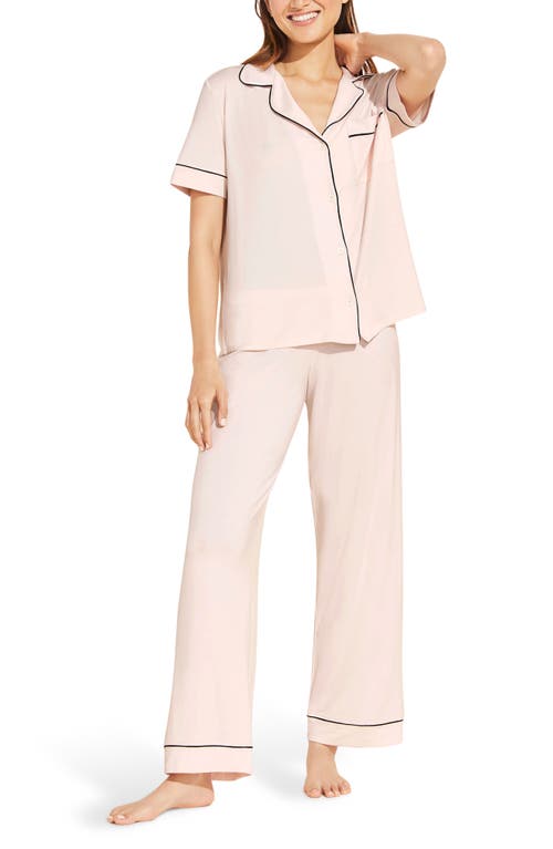 EBERJEY EBERJEY GISELE SHORT SLEEVE JERSEY KNIT PAJAMAS