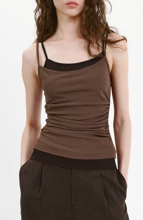 Double-Layered Draped Top
