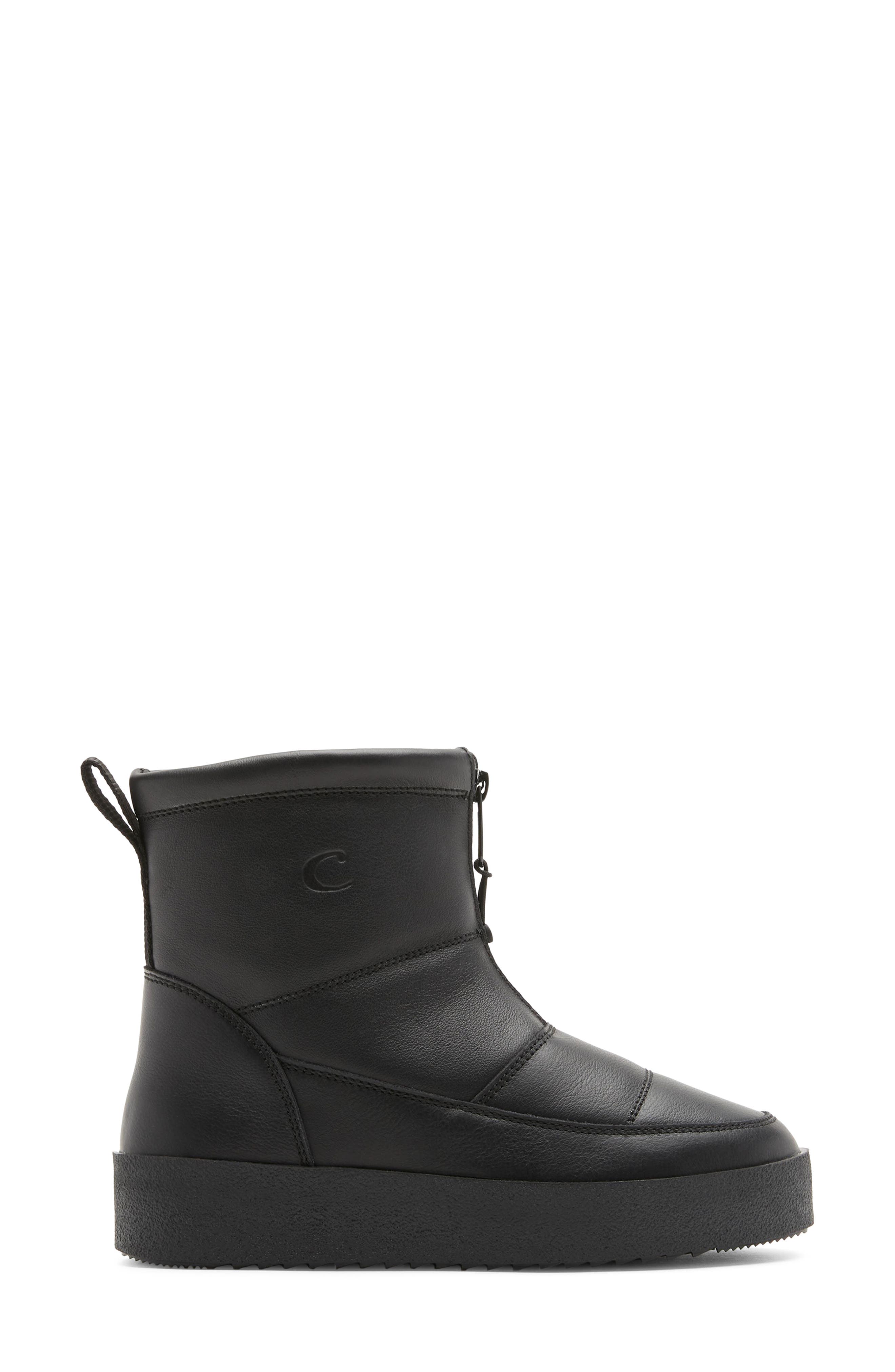 Ecstatic Leather Boot, Alternate, color, BLACK LEATHER