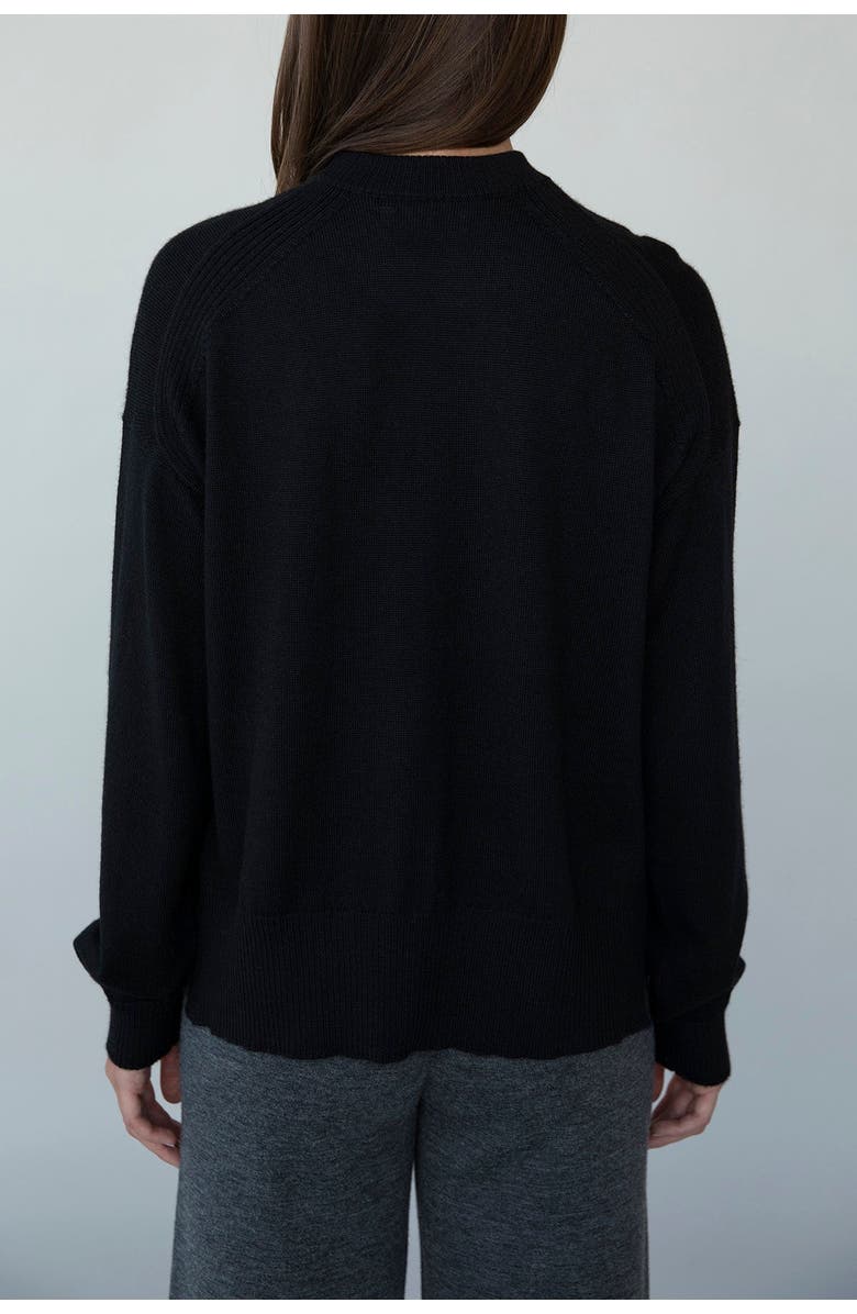 SSKEIN Crew Neck Pullover, Alternate, color, Black