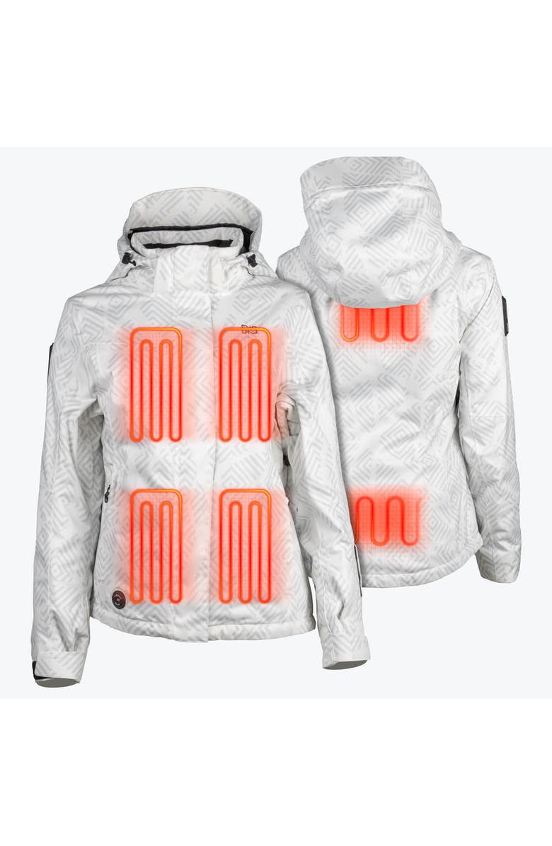 Mobile Warming Denali Women's Heated Waterproof Snow Jacket, Alternate, color, Geo