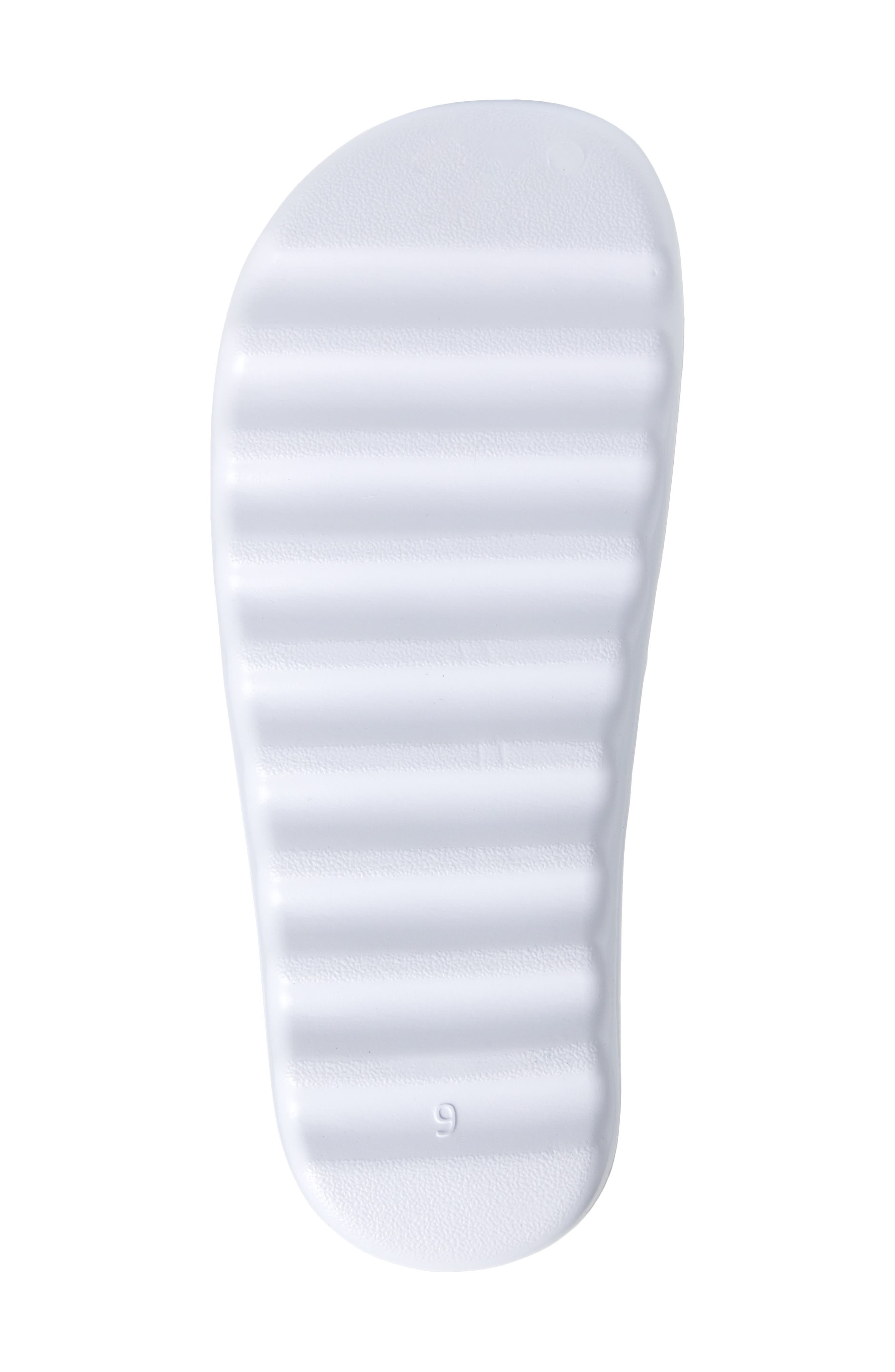 KARL LAGERFELD PARIS Signature Slide Sandal, Alternate, color, White