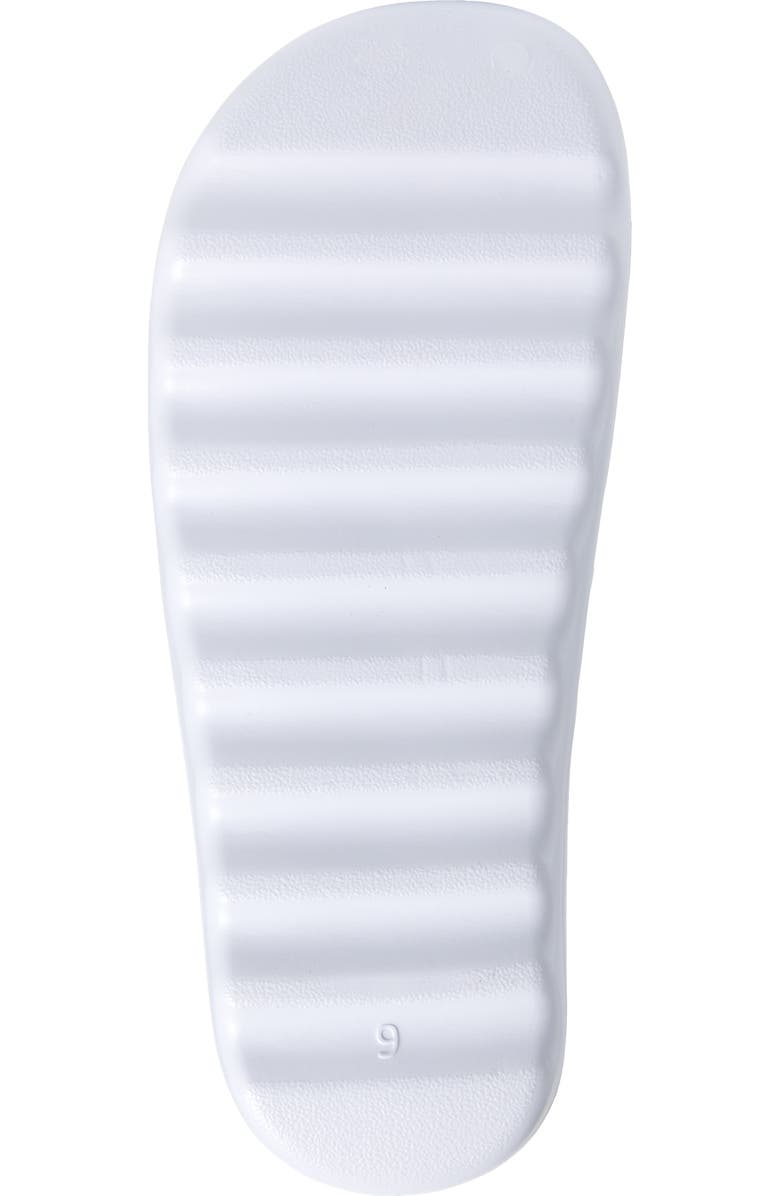 KARL LAGERFELD PARIS Signature Slide Sandal, Alternate, color, White