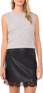 Vince Camuto Rhinestone Embellished Sweater Vest