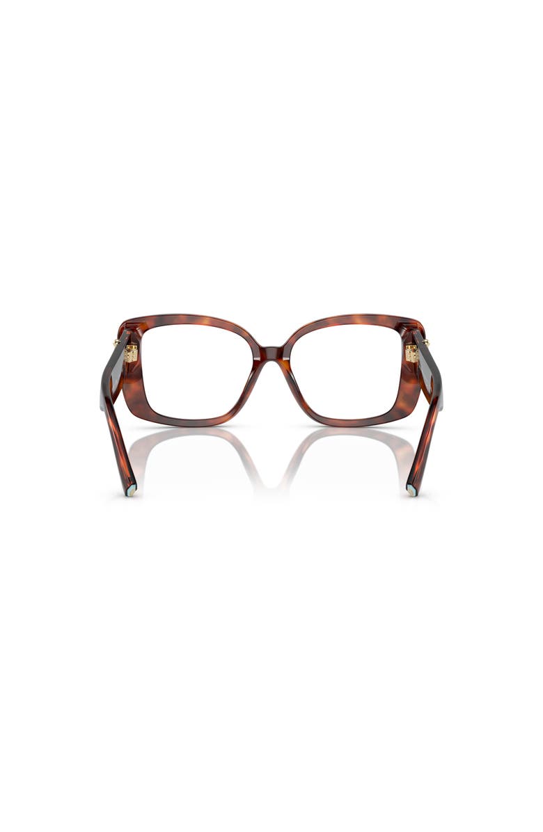 Tiffany & Co. 53mm Square optical glasses, Alternate, color, Tortoise