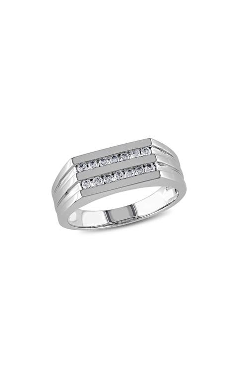 Men's Diamond Double Ring - 0.322ct.