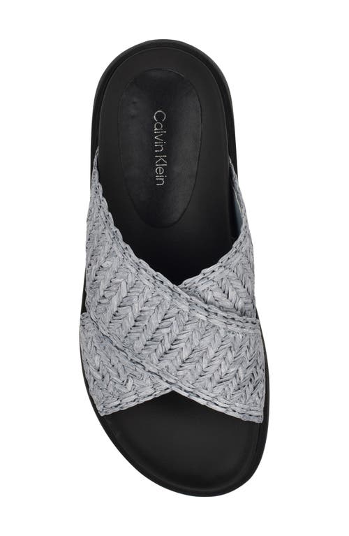 Calvin Klein Pacen Slide Sandal In Medium Blue