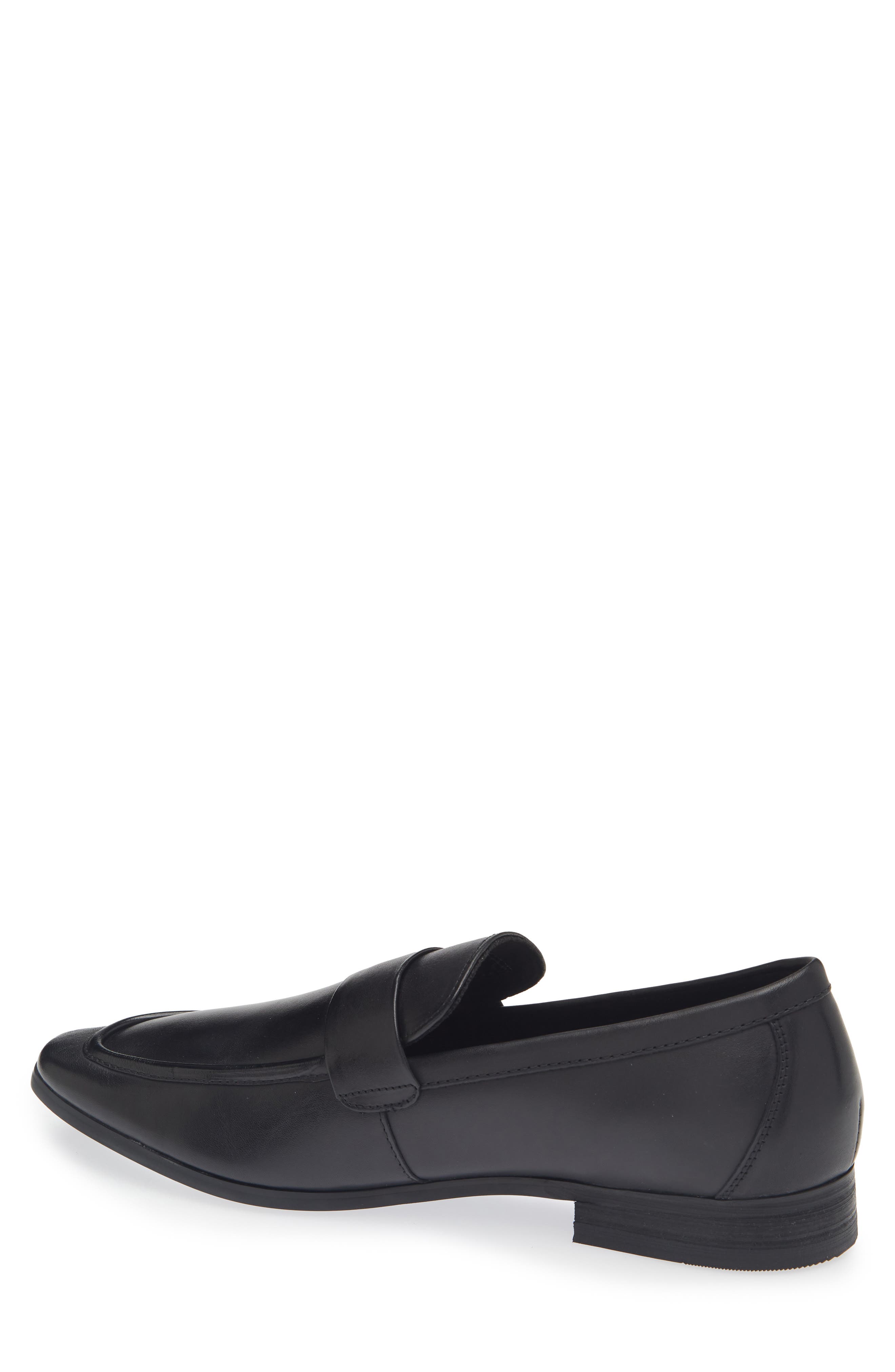 KARL LAGERFELD PARIS Leather Loafer, Alternate, color, Black