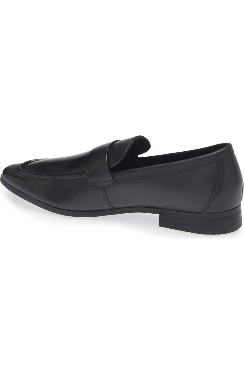 KARL LAGERFELD PARIS Leather Loafer, Alternate, color, Black