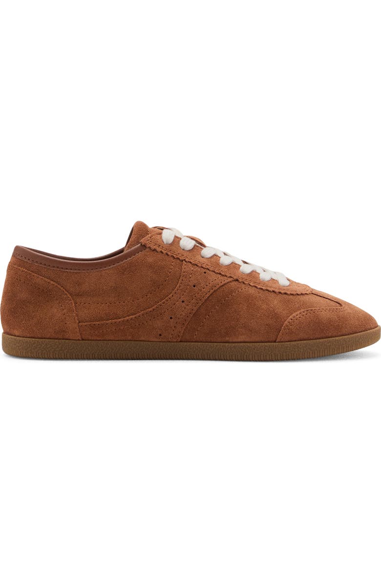 MANGO Suede Sneaker, Alternate, color, Medium Brown