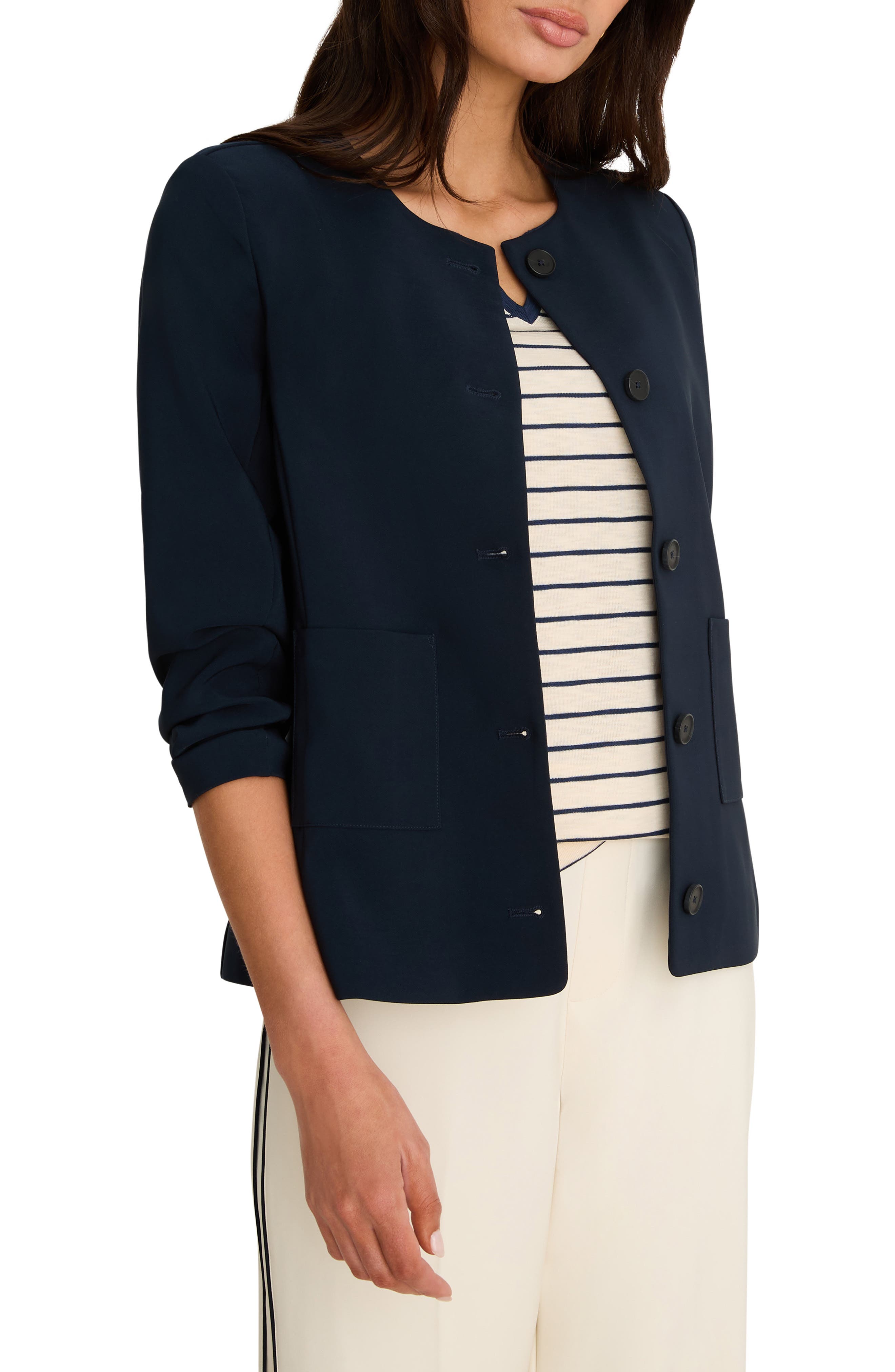 Collarless Jacket - image 3